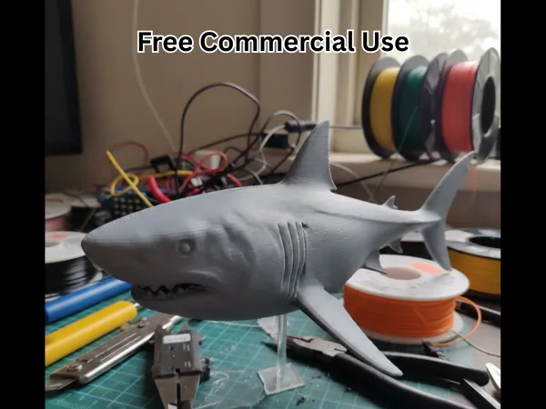 Statue de requin blanc