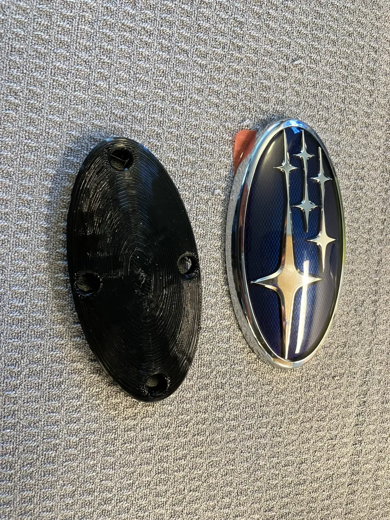 Subaru Emblem Oval Base w/ Zip Tie Attachment 