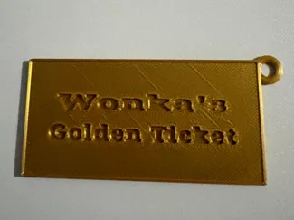Willy Wonka Gold Ticket