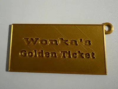 Willy Wonka Gold Ticket