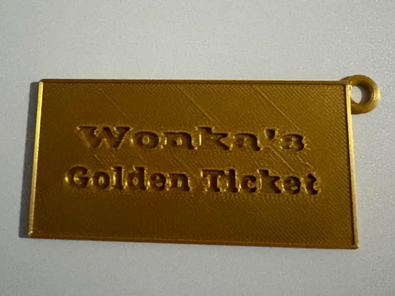 Willy Wonka Gold Ticket