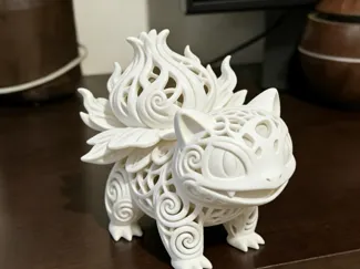 妙蛙种子蒜头王八镂空摆件