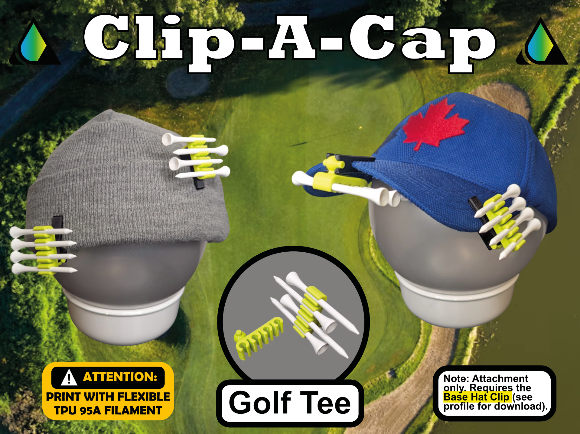 Clip-A-Cap (Golf Tee)