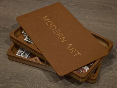 Modern Art Board Game Token Box