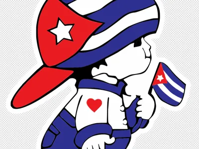 Cuba boy ornament/keychain
