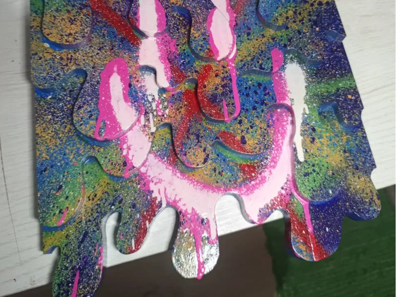 chorreado gotas escultura wallart graffiti pintado