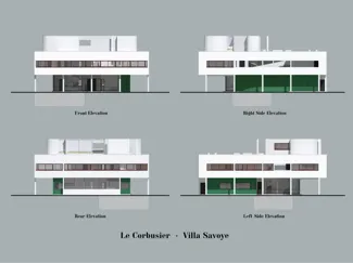 Villa Savoye (Le Corbusier) 1/250