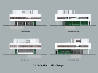 Villa Savoye (Le Corbusier) 1/250