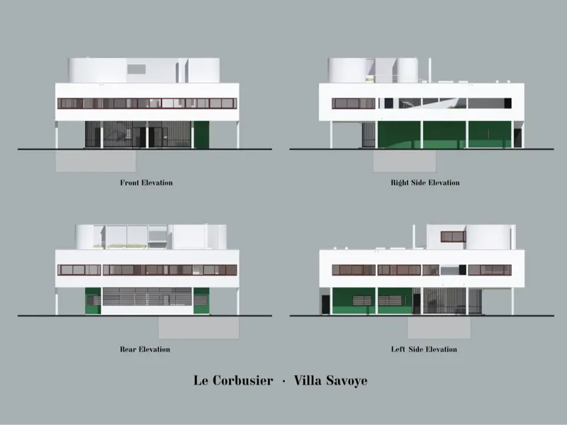 Villa Savoye (Le Corbusier) 1/250