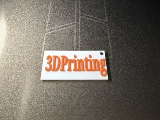 3Dprinting keychain