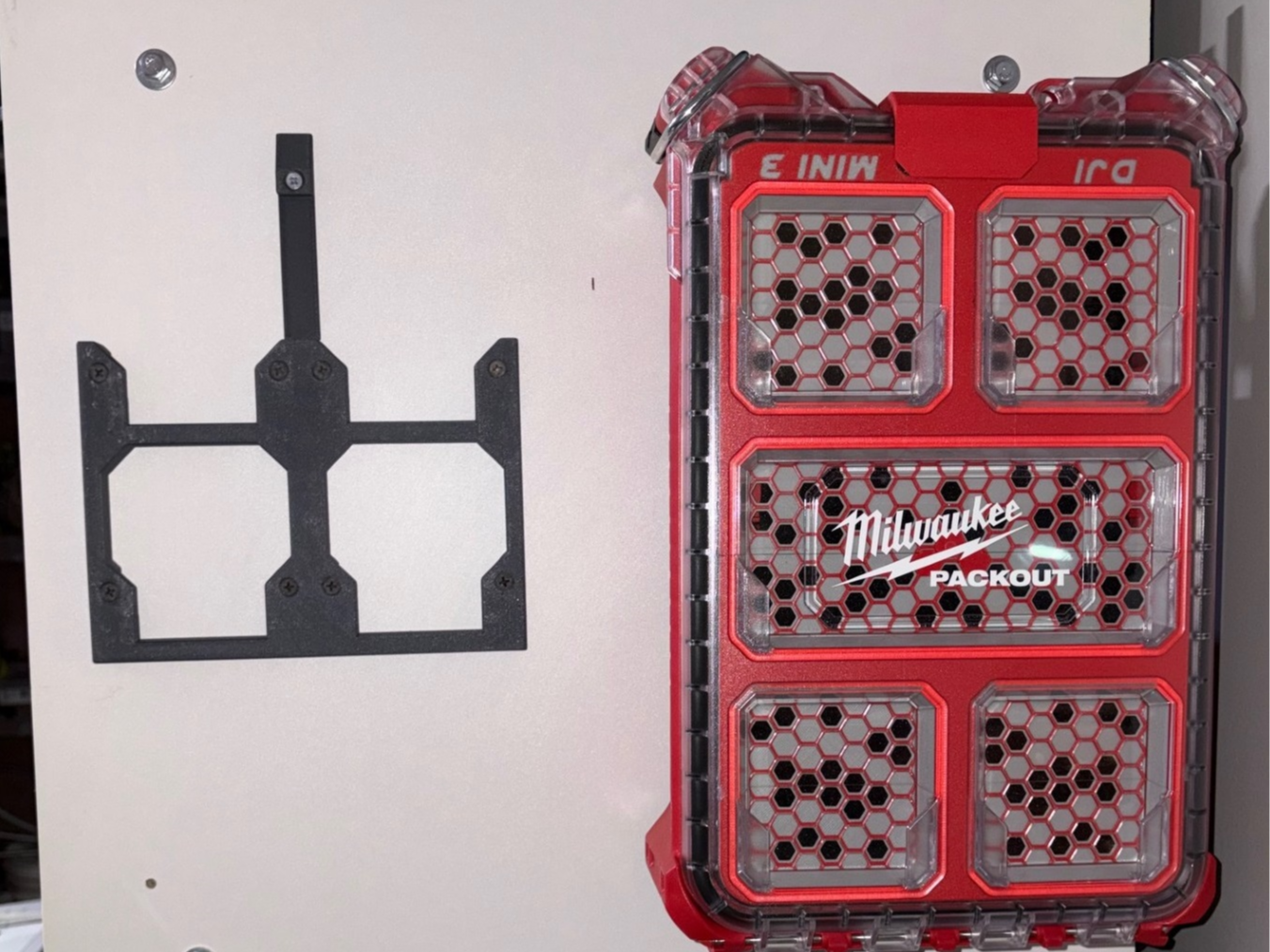 Milwaukee Packout wall mount and optional latch