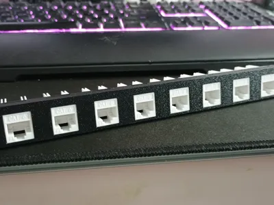 10 Inch Rack 1/2 U Keystone Panels