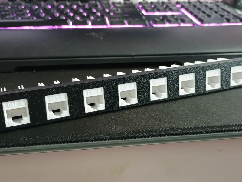 10 Inch Rack 1/2 U Keystone Panels