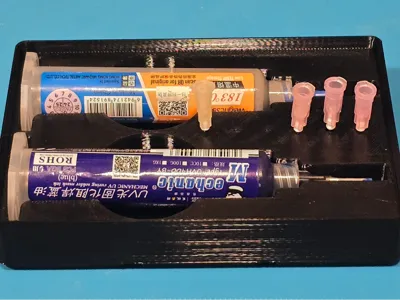 Syringe with needle insert Gridfinity