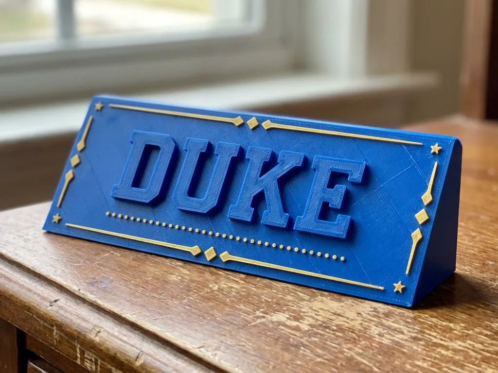 Duke Name Duke - Free 3D Print Model - MakerWorld