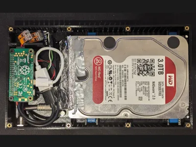 NAS Raspberry Pi Zero W for one 3.5" HDD