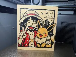Luffy x Eevee hueforge