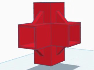 Square tube joint 30*30 (middle and top)