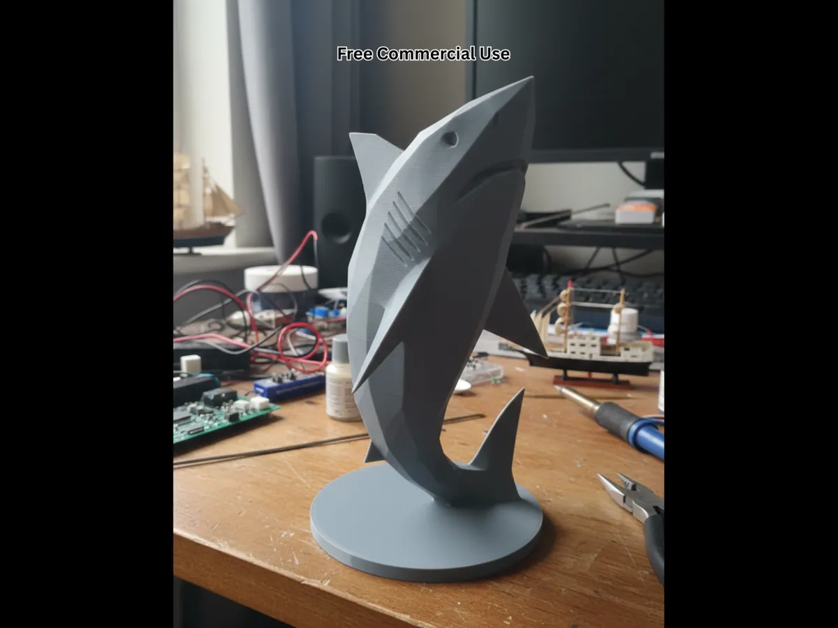 Low Poly Shark - Free 3D Print Model - MakerWorld