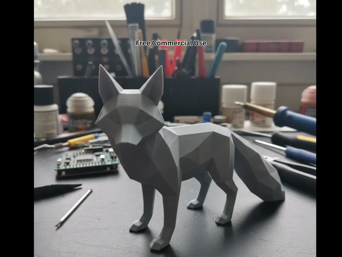 Low Poly Fox - Free 3D Print Model - MakerWorld