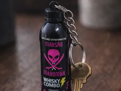 Maromba Mansion Bottle Keychain