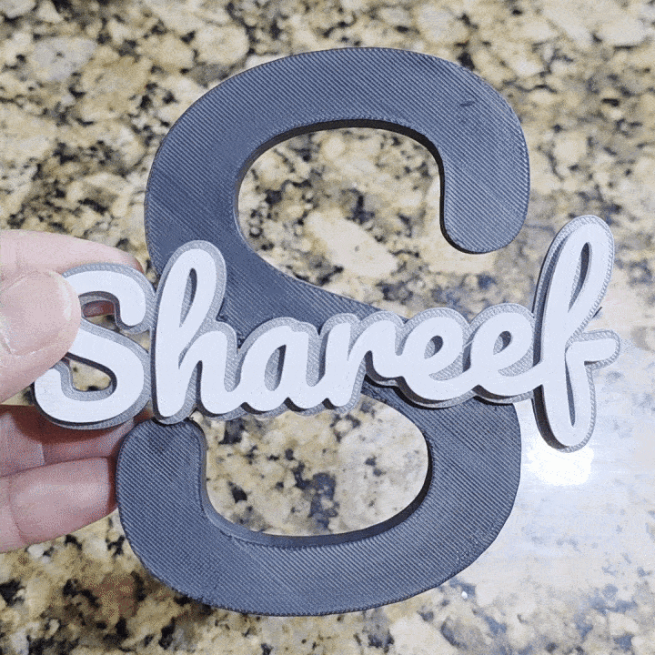 Big Letter and Name Generator - Wall or Table Top