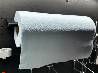 Paper Towel Holder for Peg Boards