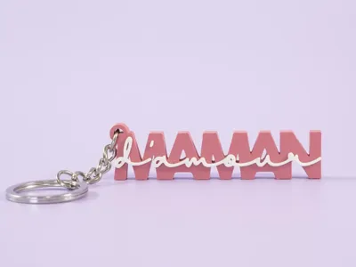 love mom keychain