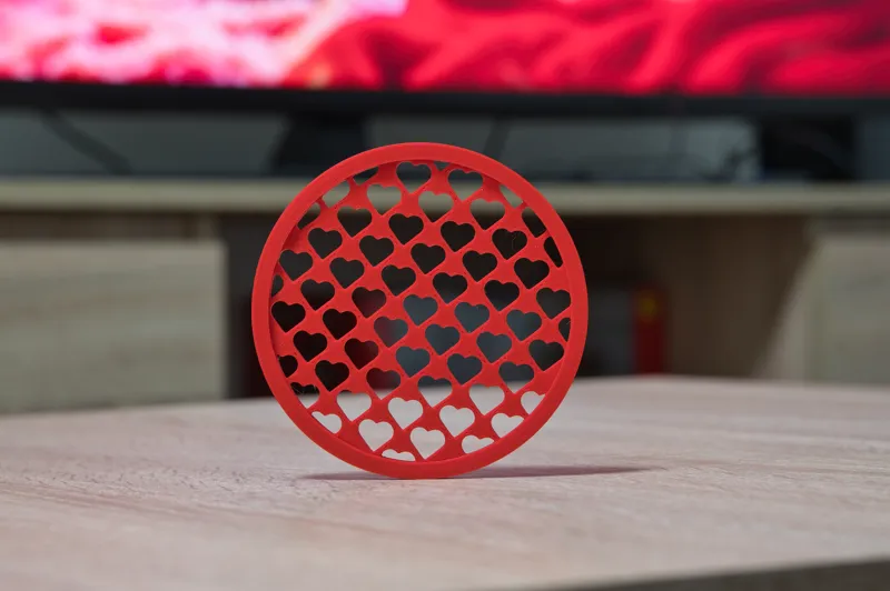 Heart coaster