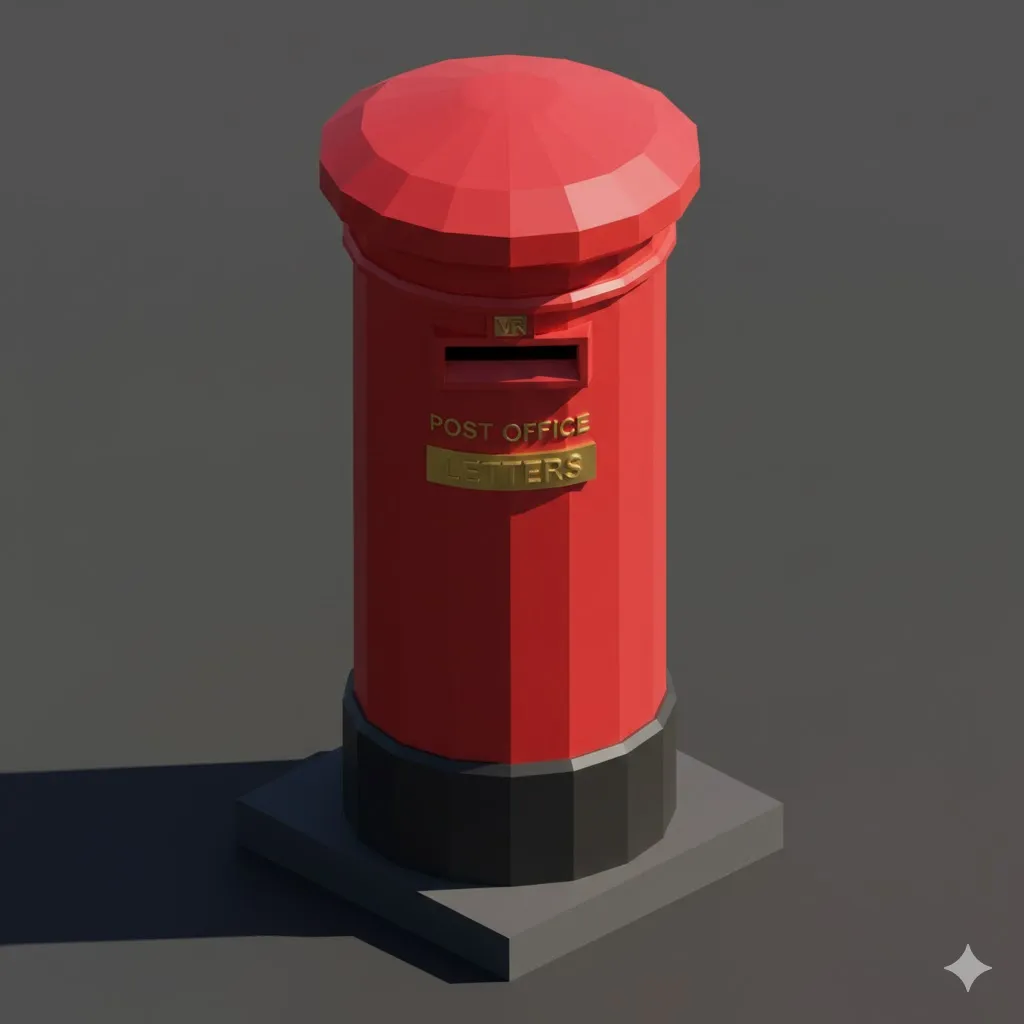 Low Poly Post Box (Vintage) - Free 3D Print Model - MakerWorld