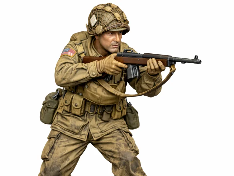 Bolt Action WW2 U.S. Paratrooper with Carbine