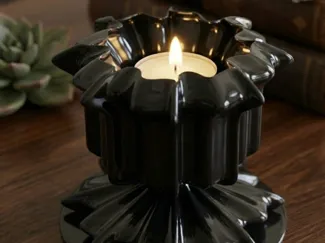 Elegant Waves Candle Holder