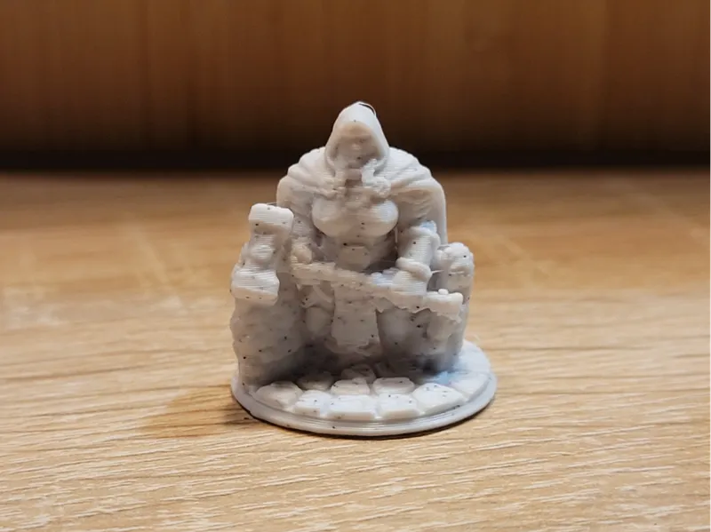 Dwarf Cleric Miniature - Support-Free D&D Hero