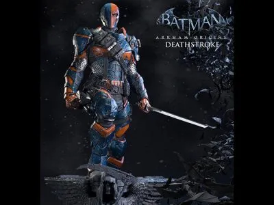 Deathstroke Arkham statue
