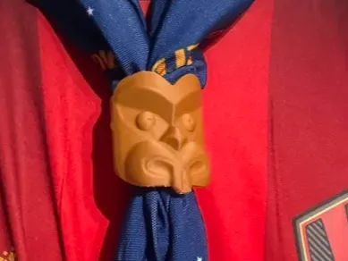 New Zealand Scout whakairo woggle