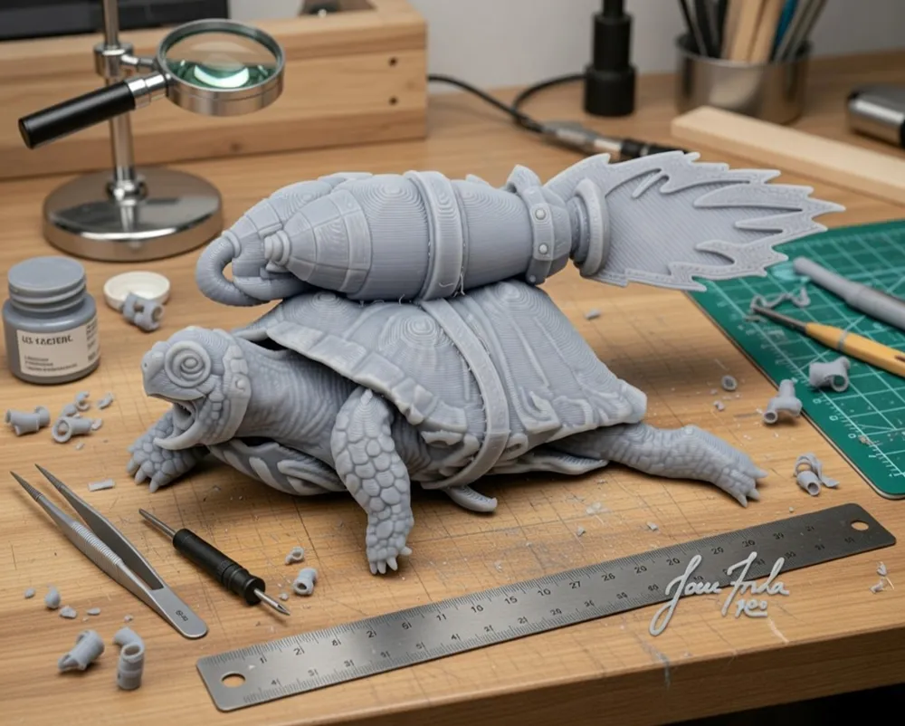 Rocket turtle - Free 3D Print Model - MakerWorld