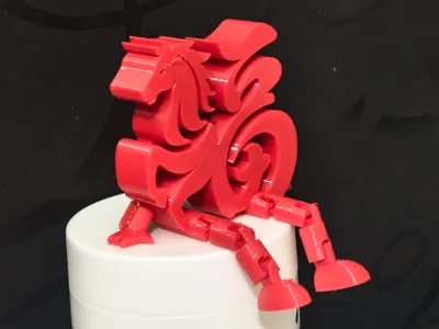 Articulated 'Ma Shang You Fu' Fu Character - Year of the Horse Exclusive Figurine - Articulated Character