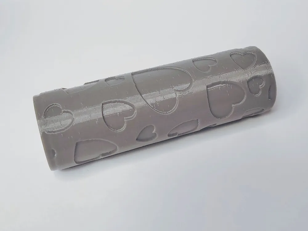 Valentine's Day texture heart rollers - Free 3D Print Model - MakerWorld