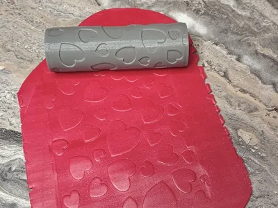 Valentine's Day texture heart rollers
