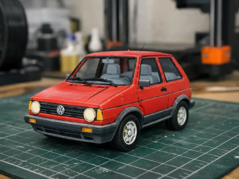 Volkswagen Golf mk1 cartoon
