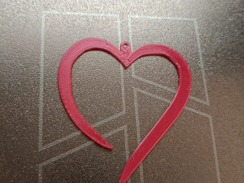 portachiavi cuore stilizzato