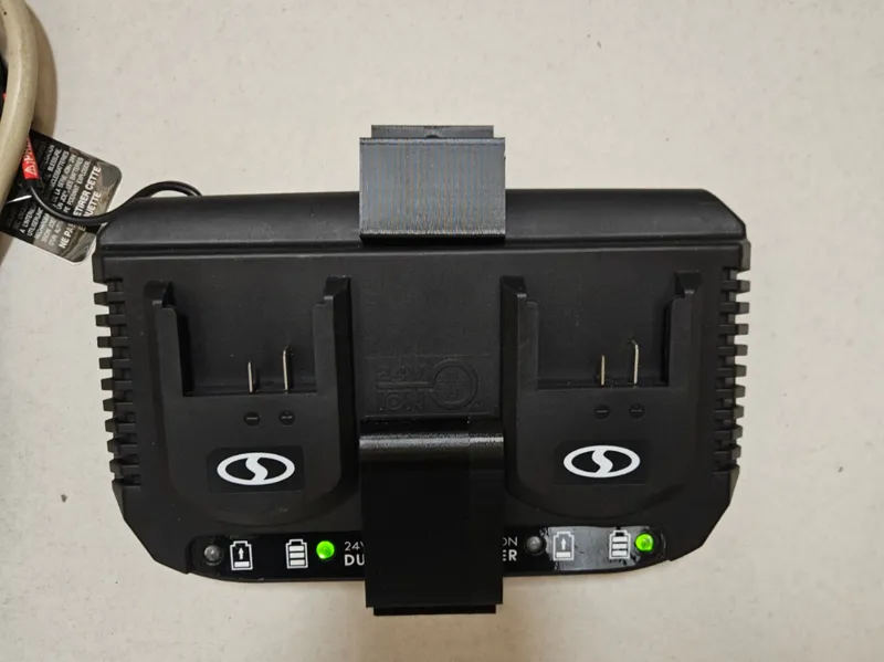 SnowJoe/SunJoe Dual Battery Charger mount holder