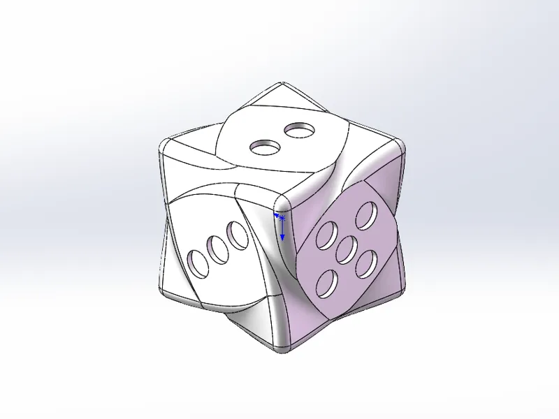 六面异性骰子30x30毫米大小