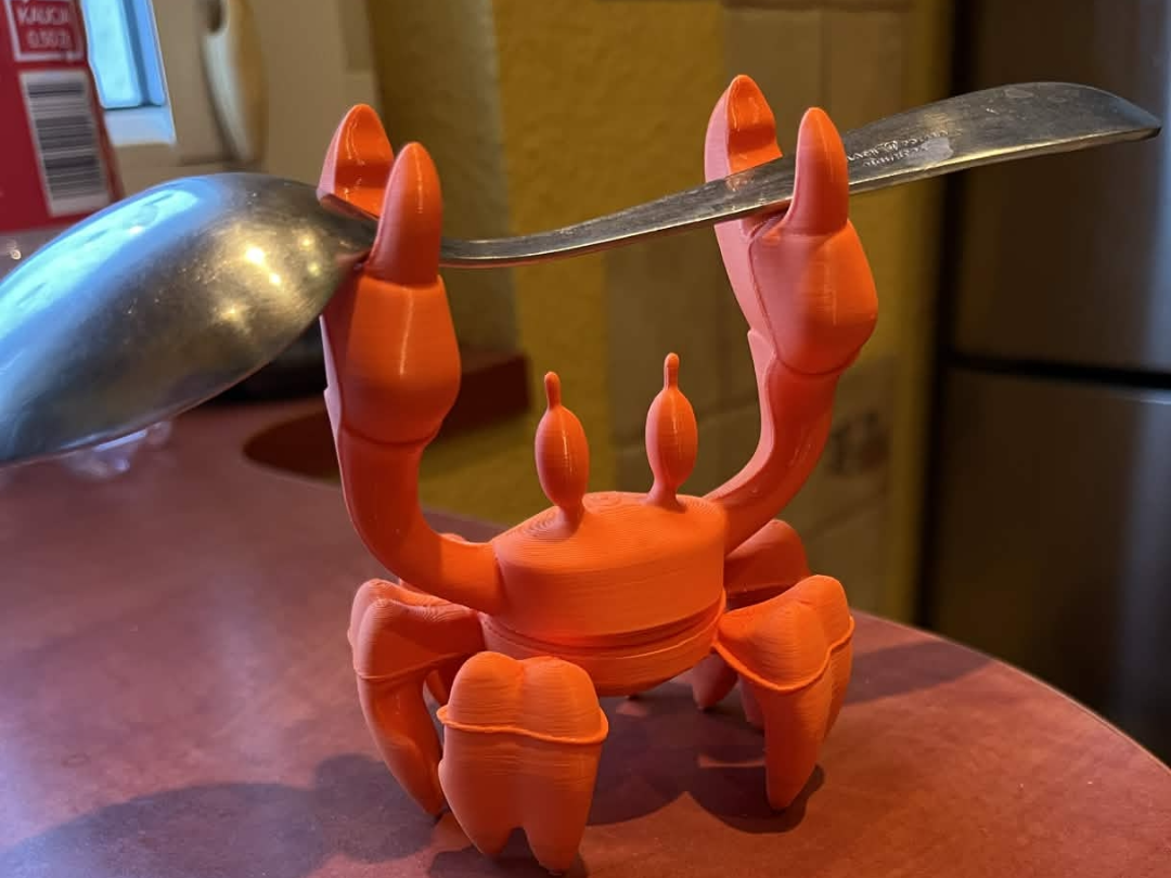 Crab Spoon Holder Rest