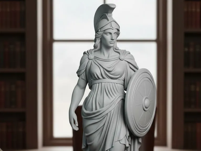 Statue d'Athéna, déesse de la sagesse