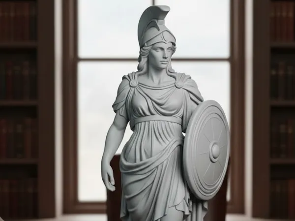 Statue d'Athéna, déesse de la sagesse