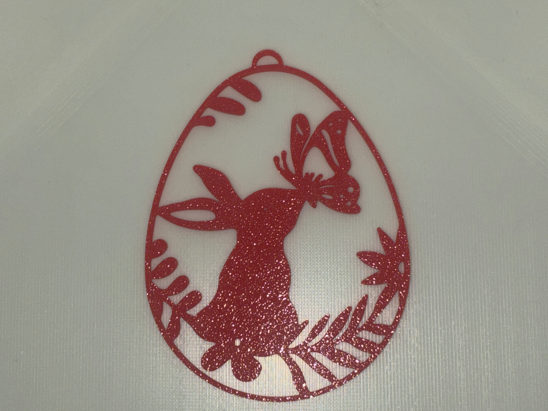 Easter Decoration - Bunny with Butterfly in egg