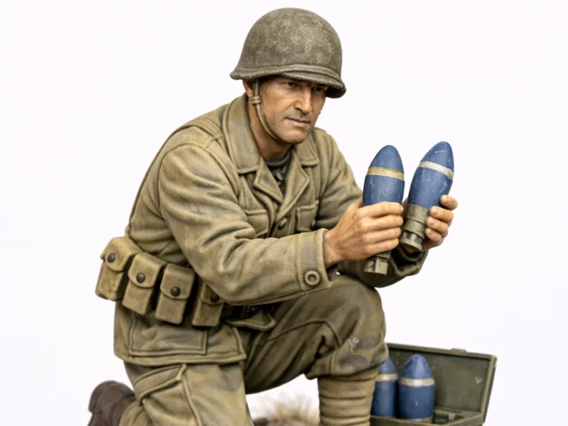 Bolt Action WW2 U.S. Mortar Support Unit