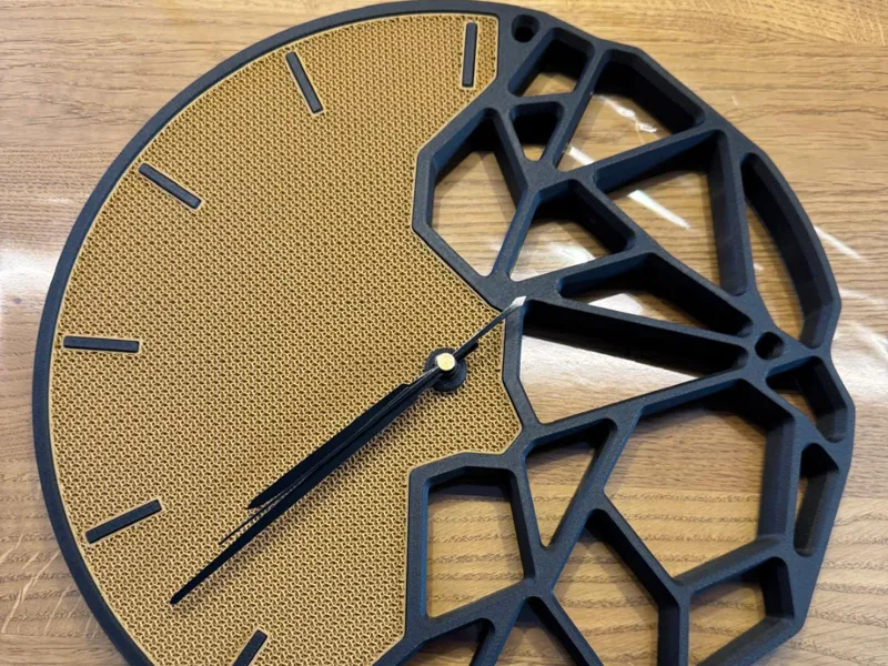 Small Voronoi Style Wall Clock (~350mm) H2Series