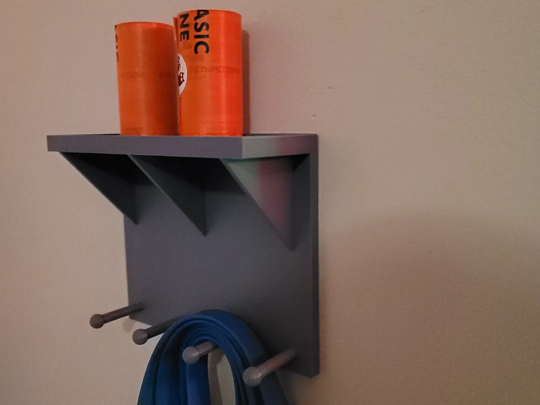 Modular Key Hook Wall Shelf with Hooks – Modular Key Rack - Free 3D Print Model - MakerWorld